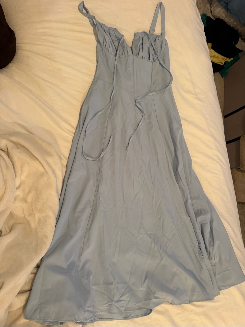 Light Blue Slip Dress with Adjustable Straps